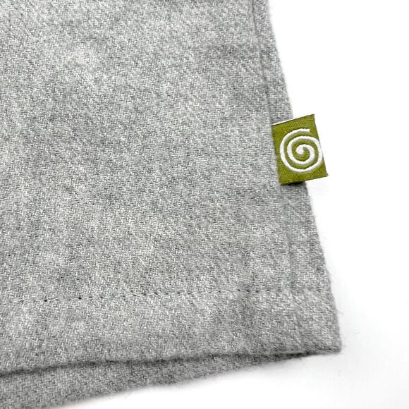 NWT Nui Organics gray Peter Pan Collar Top - Picture 2 of 5